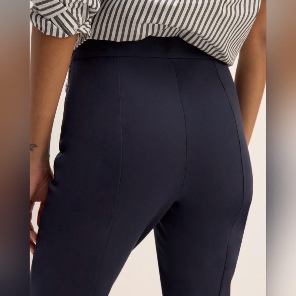 EVERLANE The Bi-Stretch Work Pant | Navy Size 12 - Picture 5 of 13